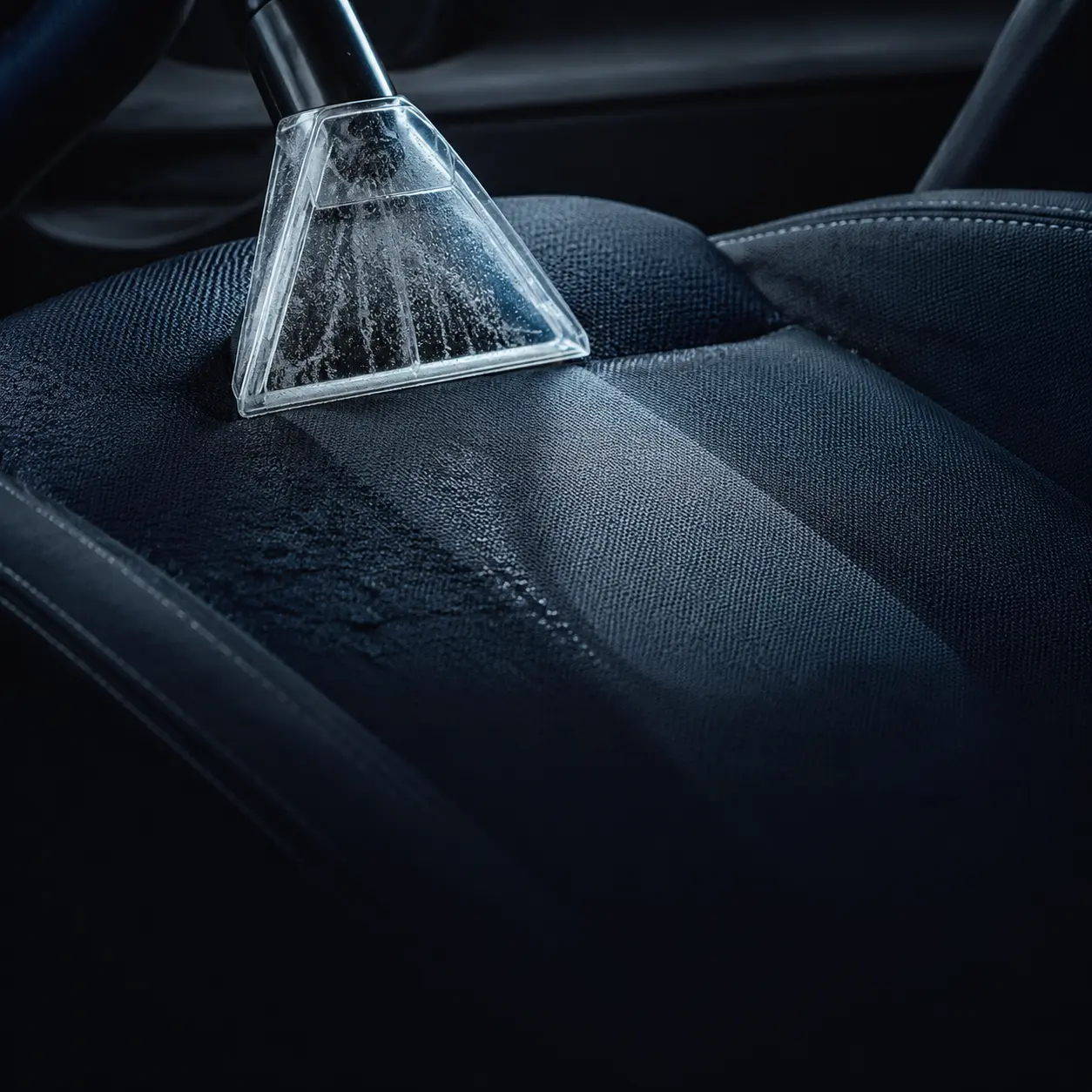 Nettoyage en profondeur d'un siège automobile textile